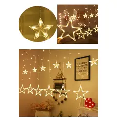 GENERICO - Luz Led Estrella 6 Metros Decoración Cálido Hogar Luces Navideñas 2095