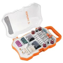 TRUPER - Kit 121 piezas accesorios discos lijas para mototool