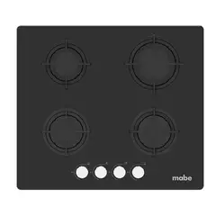 MABE - Cubierta de empotrar 60cm vidrio templado Negra PM6042GV0