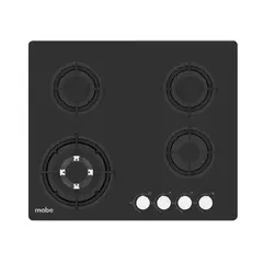 MABE - Cubierta de empotrar 60cm vidrio templado Negra PM6048GV0