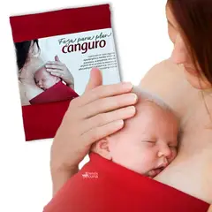 BEBE - Faja cargador para plan canguro para prematuro Roja talla L