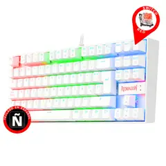 REDRAGON - Teclado Gamer Mecánico K552 Kumara Iluminación RGB SW RED