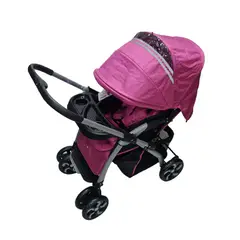 GENERICO - Coche Bebe Grand Deluxe Confort Tela Premium Rosado