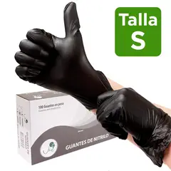 UKAINT - Guante nitrilo negro x 100 unidades talla S