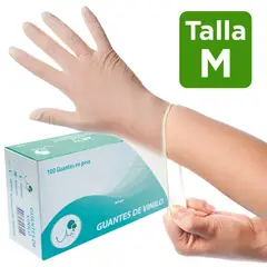 UKAINT - Guantes vinilo x 100 unidades talla M