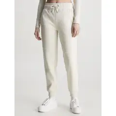 CALVIN KLEIN - Pantalón De Chándal Holgado Con Logo Tape Mujer Beige