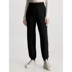 CALVIN KLEIN - Pantalón De Chándal De Algodón Orgánico Mujer Negro