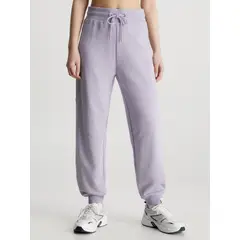 CALVIN KLEIN - Pantalón De Chándal De Algodón Orgánico Mujer Morado