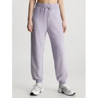 CALVIN KLEIN - Pantalón De Chándal De Algodón Orgánico Mujer Morado