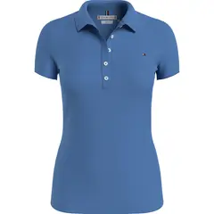 TOMMY HILFIGER - Polo Azul De Corte Slim Para Mujer