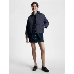 TOMMY HILFIGER - Chaqueta Con Diseño Acolchado A Rombos Mujer Azul