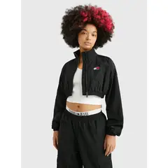 TOMMY HILFIGER - Chaqueta Cropped Mujer Negro Tommy Jeans