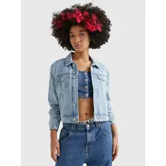 TOMMY HILFIGER - Chaqueta Jeans Izzie De Corte Slim Mujer Azul Tommy Jeans