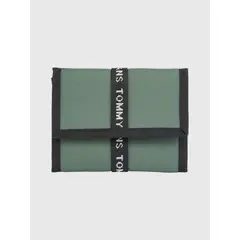 TOMMY HILFIGER - Cartera Plegable En Tres Partes Hombre Verde