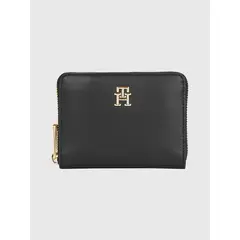 TOMMY HILFIGER - Cartera Iconic Mediana Con Cierre Mujer Negro