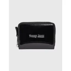 TOMMY HILFIGER - Cartera Pequeña Acharolada Con Logo Mujer Negro