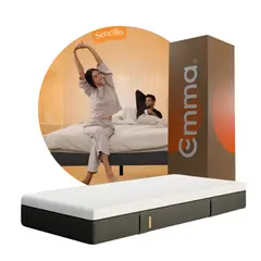 EMMA - Colchón Lite Sencillo con Soporte Ergonómico y Tecnología Alemana.