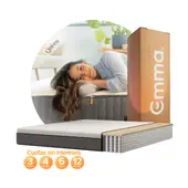 EMMA - Colchón Lite Queen con Soporte Ergonómico y Tecnología Alemana