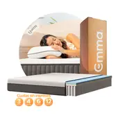 EMMA - Colchón Deluxe Queen Firmeza Media con Tecnología de Enfriamiento