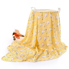 CARER SPARK - Toalla De Baño Y Lactancia Para Bebé Grande Súper Suave Amarillo