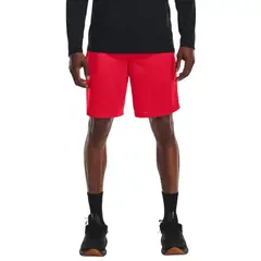 UNDER ARMOUR - Pantaloneta Tech Mesh 9 In-Rojo