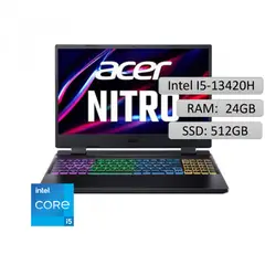 ACER - PORTATIL NITRO AN515 INTEL CORE I5 13420H 15.6 RAM 24GB - SSD 512GB - RTX3050 4GB