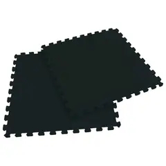 ULTIMATE FITNESS - Pack 4 Tatami 62x62x1.2 cm - Piso Gimnasio - Máquinas - Negro