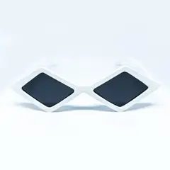 AT NIGHT SUNGLASSES - Gafas de sol At Night Poligonales unisex Blancas
