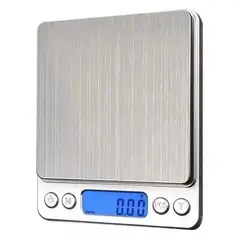 SHENGKE - Báscula Gramera Portable Metalica Digital Hasta 2000 Gramos