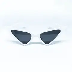 AT NIGHT SUNGLASSES - Gafas de sol At Night Cat Eye vintage unisex Blancas