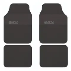 SPARCO - Tapete Carro 4 Piezas Alfombra Negro SPC1909BK
