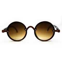 GENERICO - Gafas de sol At Night redondas hipster unisex negras