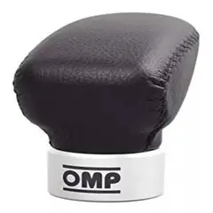 GENERICO - Perilla Pomo Tuning Aluminio Cuero Universal Carro OMP1022