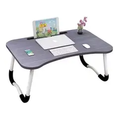 HOMETLY - Mesa para portatil plegable de color negro