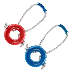 ENERGY PLUS - Set X2 Llantas Razas Grandes Manija y Cuerda Azul Rojo