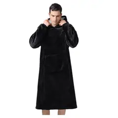 GENERICO - Buzo Termico Oversize Capota Ovejera Adulto Unisex Unicolor