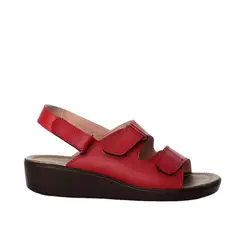 ZAVATTY - Plataforma baja para mujer H-BELEN ROJO CUERO