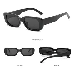 GENERICO - Gafas De Sol Rectangulares Modernas Fashion Moda Negro