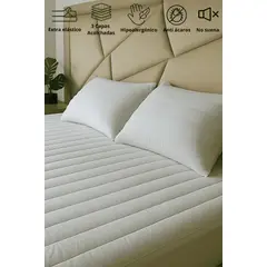 NUBEFLEX - Protector De Colchón 140x190cm Acolchado Doble