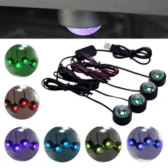 GENERICO - Luz led para interior de carro multicolor FK23C-16.