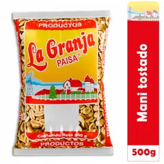 LA GRANJA PAISA - Maní Tostado Al Horno Natural Sin Sal 500g