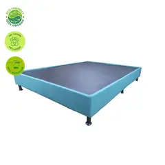 GENERICO - Base Cama moderna Entera color azul Doble 140 x 190 Tela Color