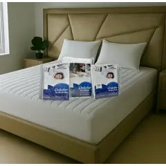 NUBEFLEX - Protector Colchón Acolchado 140x190cm + 2 Fundas
