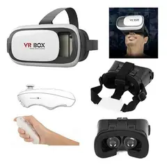 GENERICO - Gafas De Realidad Virtual Aumentada 3D VR BOX Control Bluetooth