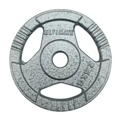 ULTIMATE FITNESS - Disco Acero con Agarres 2.5 kg