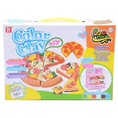 JUGUETELANDIA - PLASTILINA PIZZA CAJA PARA NIÑOS