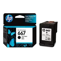 HP - Cartucho De Tinta 667 Negro Original 3YM79AL