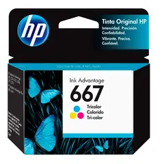 HP - Cartucho De Tinta 667 Tricolor Original 3YM78AL