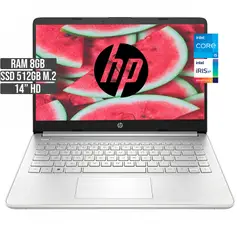 HP - PORTATIL INTEL CORE I5-1235U SSD 512GB RAM 8GB LED 14 HD