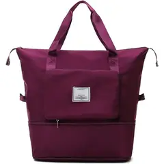 ONE PIXEL - Bolso De Mano Viajero Plegable Expandible Morado